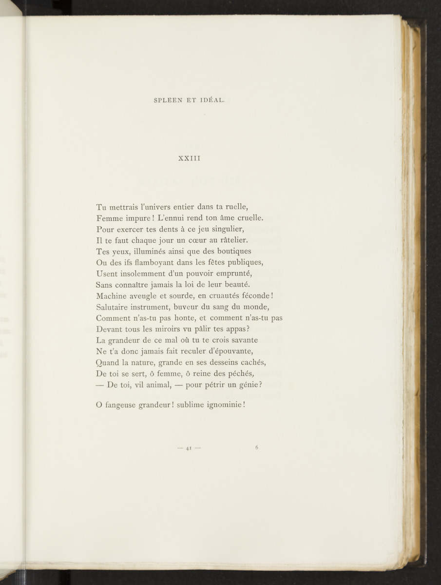 Dissertation Baudelaire Les Fleurs Du Mal